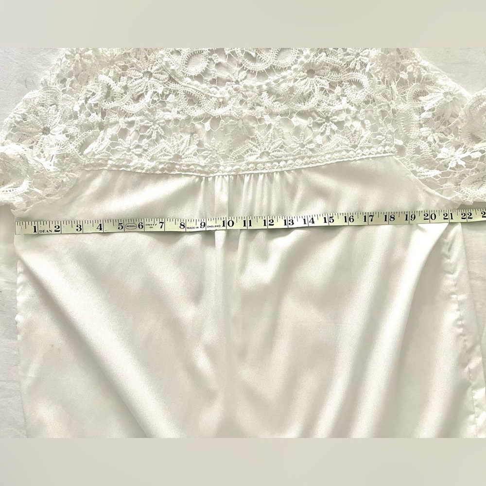 Elegant Lace White Blouse* - Picture 7 of 10
